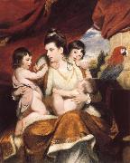 Sir Joshua Reynolds Lady Cockburn and Her Three eldest sons painting